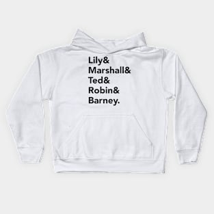 How I Met Your Mother - dark text Kids Hoodie